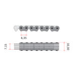 DID SCR0412-134L Razvodni lanac 134 linka - Слика 2
