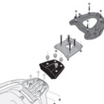 GIVI SR5609 Nosač centralnog kofera Piaggio MP3 300 500 Sport / Business (14-17) - Слика 2