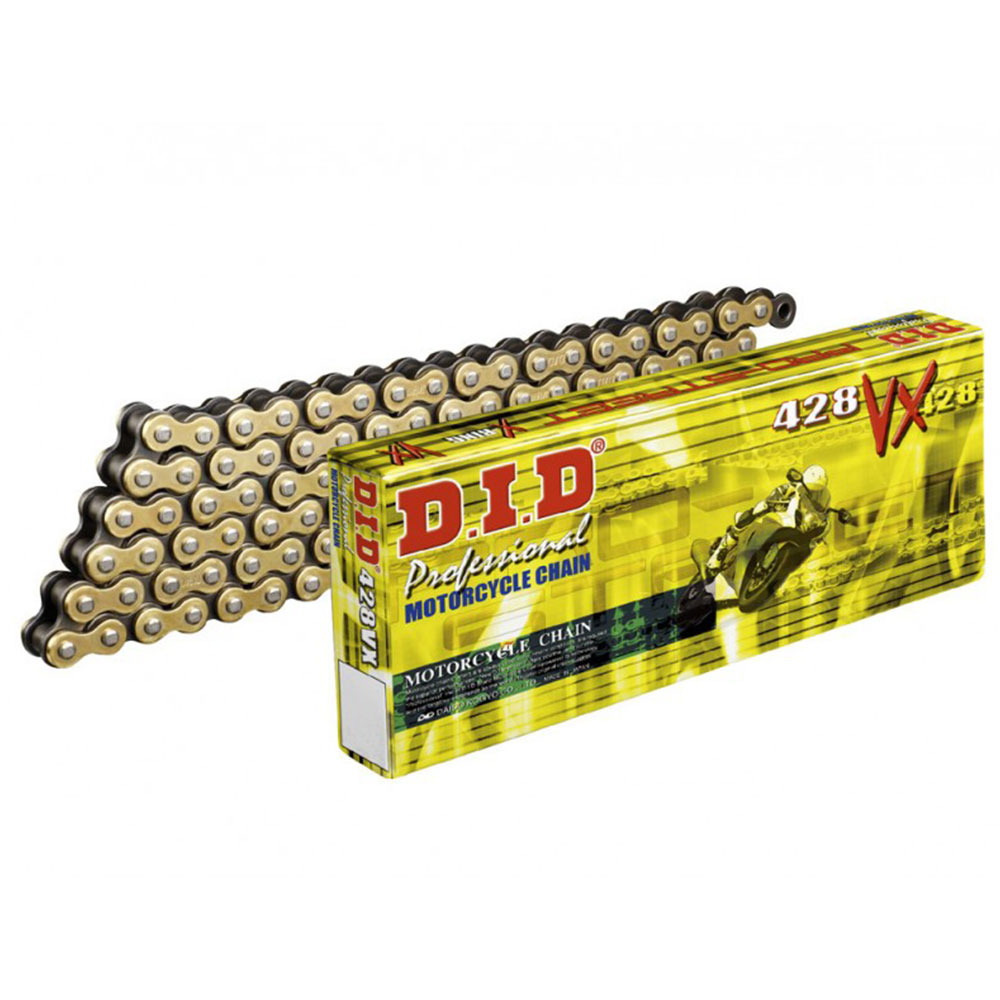 428VX-GB-132L DID 428VX-GB Lanac Pro-street X-Ring zlatno crni 132 linkova