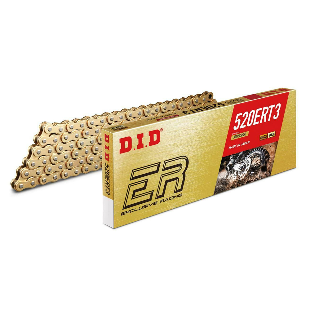 520ERT3-120L DID 520ERT3 120 linkova zlatni Exclusive racing bez gumica