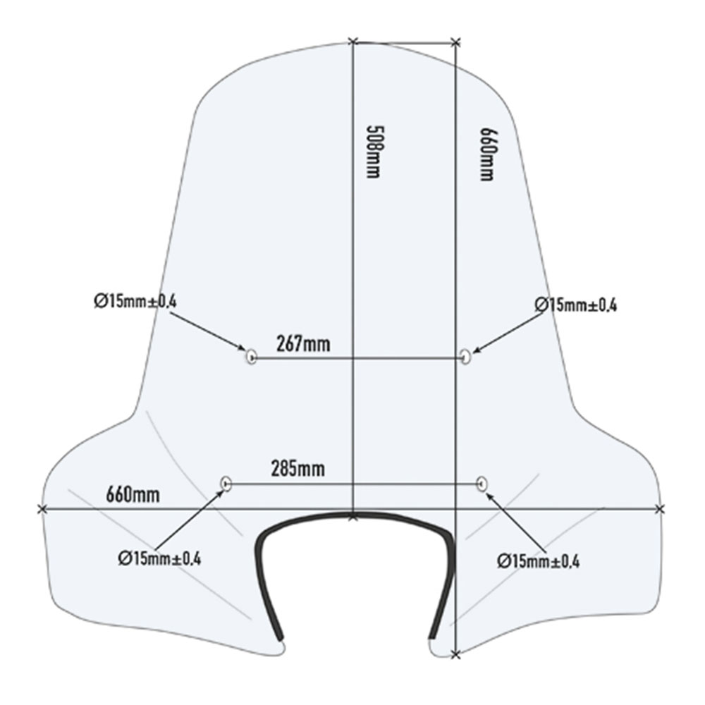 107A GIVI 107A Vizir providni Peugeot Tweet 50-125-150 (10-22)