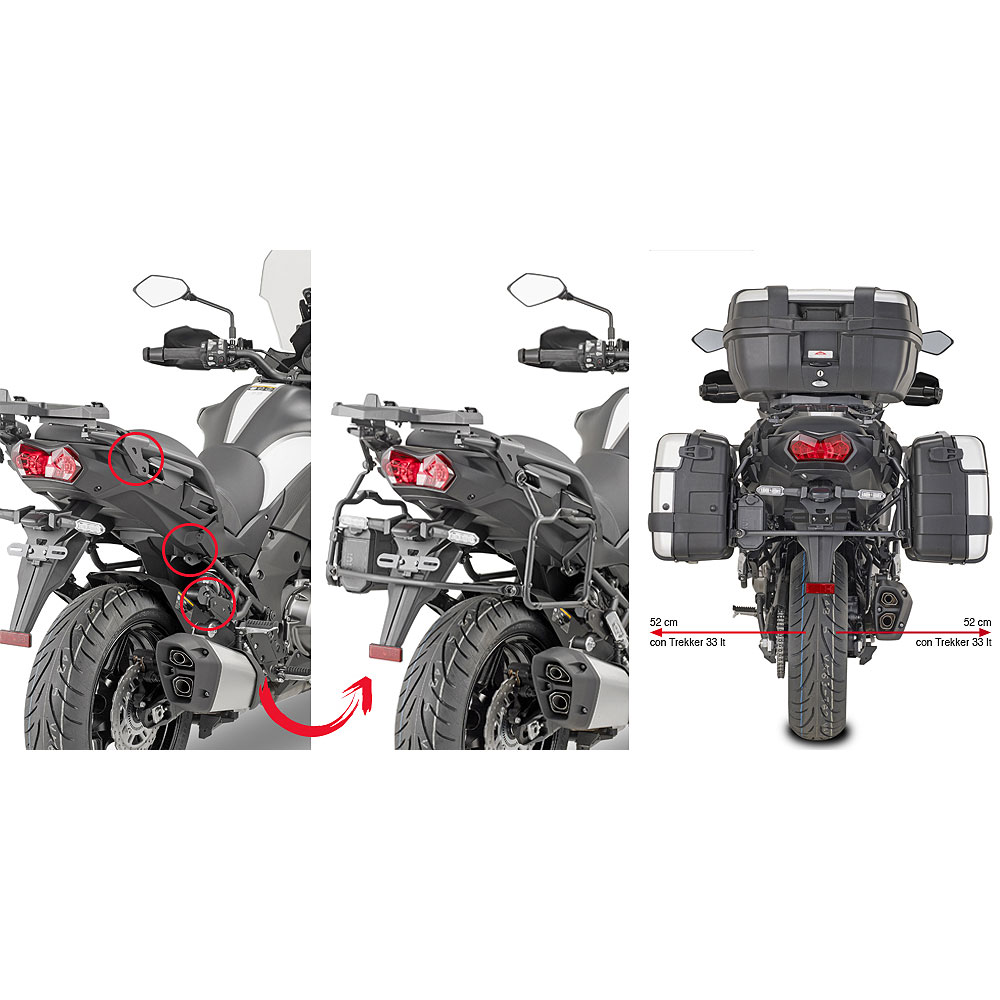 PLR4126 GIVI PLR4126 Nosač bočnih kofera Kawasaki Versys 1000 (19-23)