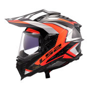 Kaciga za motor LS2 Cross EXPLORER CARBON FRONTIER II narandžasta MX701