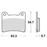 TRW MCB530SH Disk pločice za motocikle ( SINTER )
