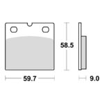 TRW MCB533 Disk pločice za motocikle (ORGANIC)