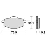 TRW MCB539 Disk pločice za motocikle (ORGANIC)