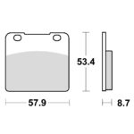 TRW MCB542 Disk pločice za motocikle (ORGANIC)
