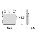 TRW MCB561 Disk pločice za motocikle (ORGANIC)