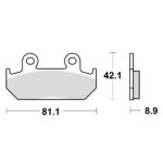 TRW MCB562SV Disk pločice za motocikle (SINTER)