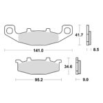 TRW MCB569SV Disk pločice za motocikle (SINTER)