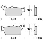 TRW MCB575SI Disk pločice za motocikle (SINTER)