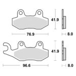 TRW MCB582RSI Disk pločice za motocikle (TRACK - SINTER)
