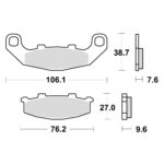 TRW MCB586SV Disk pločice za motocikle (SINTER)