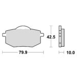 TRW MCB587 Disk pločice za motocikle (ORGANIC)