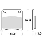 TRW MCB591SV Disk pločice za motocikle (SINTER)