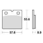 TRW MCB617SV Disk pločice za motocikle (SINTER)
