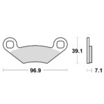 TRW MCB619 Disk pločice za motocikle (ORGANIC)