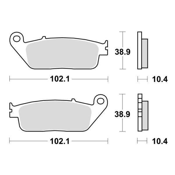 TRW MCB631SRM Disk pločice (MAXI – SCOOTER SINTER)