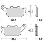 TRW MCB634SH Disk pločice za motocikle (SINTER)