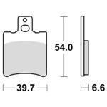 TRW MCB644EC Disk pločice za motocikle (ORGANIC)