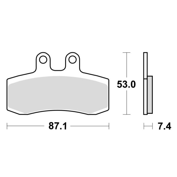 TRW MCB652 Disk pločice za motocikle (ORGANIC)