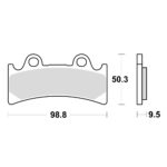 TRW MCB656SV Disk pločice za motocikle (SINTER)