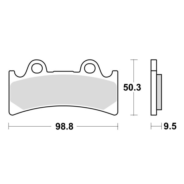 TRW MCB656SV Disk pločice za motocikle (SINTER)