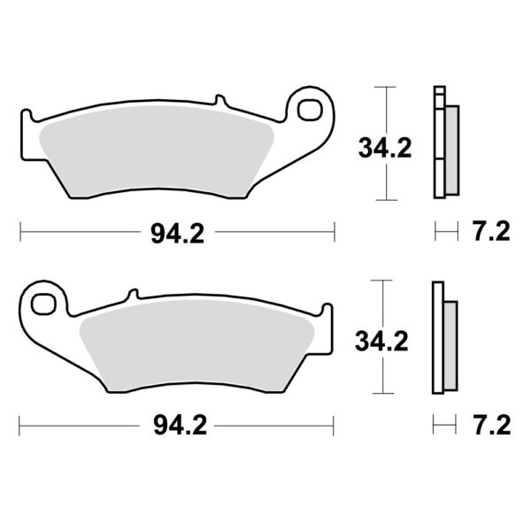 TRW MCB669SI Disk pločice za motocikle (SINTER)