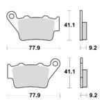 TRW MCB672SI Disk pločice za motocikle (SINTER)