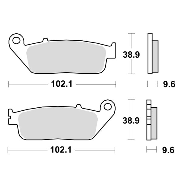 TRW MCB677SV Disk pločice za motocikle (SINTER)