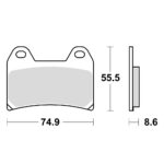 TRW MCB683 Disk pločice za motocikle (ORGANIC)