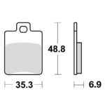 TRW MCB695EC Disk pločice za motocikle (ORGANIC)