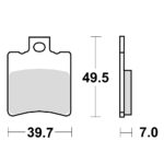 TRW MCB696EC Disk pločice za motocikle (ORGANIC)