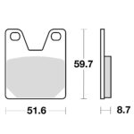 TRW MCB702 Disk pločice za motocikle (ORGANIC)