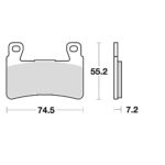 TRW MCB703SV Disk pločice za motocikle (SINTER)
