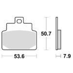 TRW MCB709 Disk pločice za motocikle (ORGANIC)