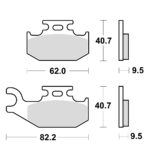 TRW MCB723SI Disk pločice za motocikle (SINTER)