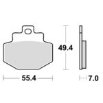TRW MCB727SRM Disk pločice (MAXI – SCOOTER SINTER)