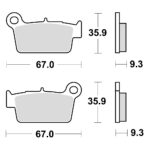 TRW MCB739SI Disk pločice za motocikle (SINTER)