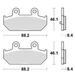 TRW MCB751SRM Disk pločice (MAXI – SCOOTER SINTER)