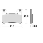 TRW MCB752SV Disk pločice za motocikle (SINTER)