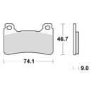 TRW MCB755CRQ Disk pločice za motocikle (TRACK – CARBON)