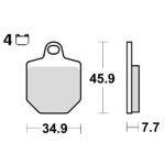 TRW MCB794RSI Disk pločice za motocikle (TRACK – SINTER)