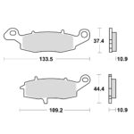 TRW MCB843SH Disk pločice za motocikle (SINTER)