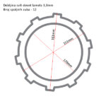 TRW MCC611PK Lamele kompletne BMW K/R 1200 (05-09) - Слика 2
