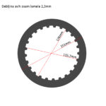 TRW MCC611PK Lamele kompletne BMW K/R 1200 (05-09) - Слика 3