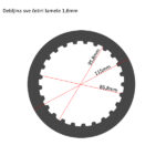 TRW MES347-4 Lamele metalne set