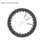 TRW MES356-7 Lamele metalne set