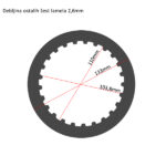 TRW MES356-7 Lamele metalne set