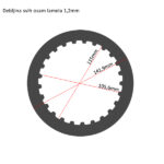 TRW MES365-8 Lamele metalne set